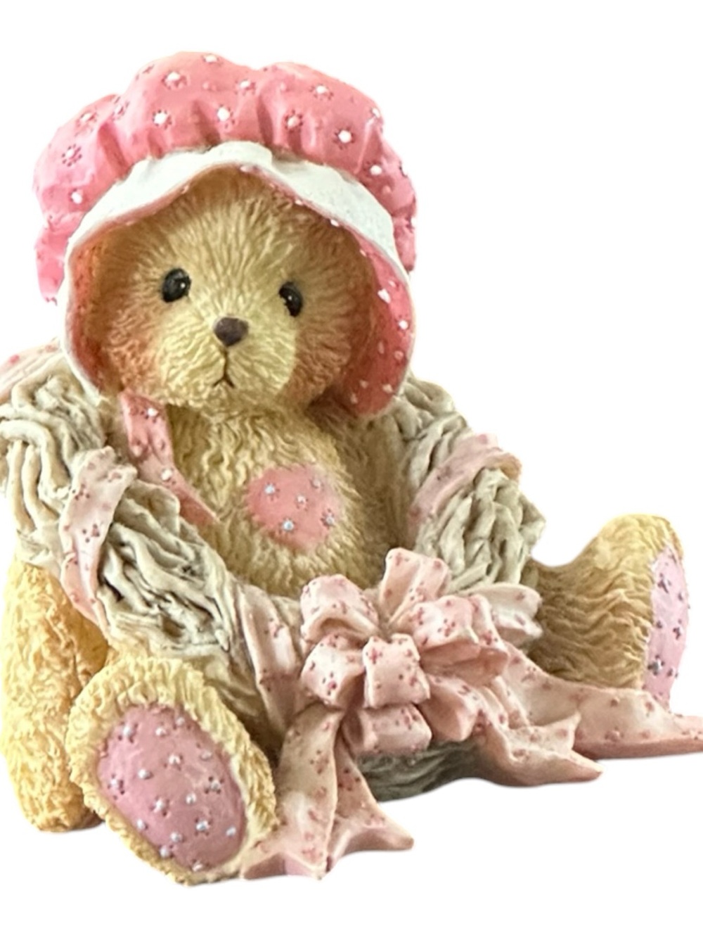 Enesco Pink and Cream Teddy Bear Priscilla